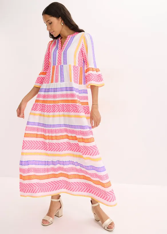 Maxikjole i lett viskose, bonprix