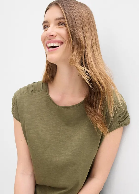 Topp i boxy-modell, kortermet, bonprix