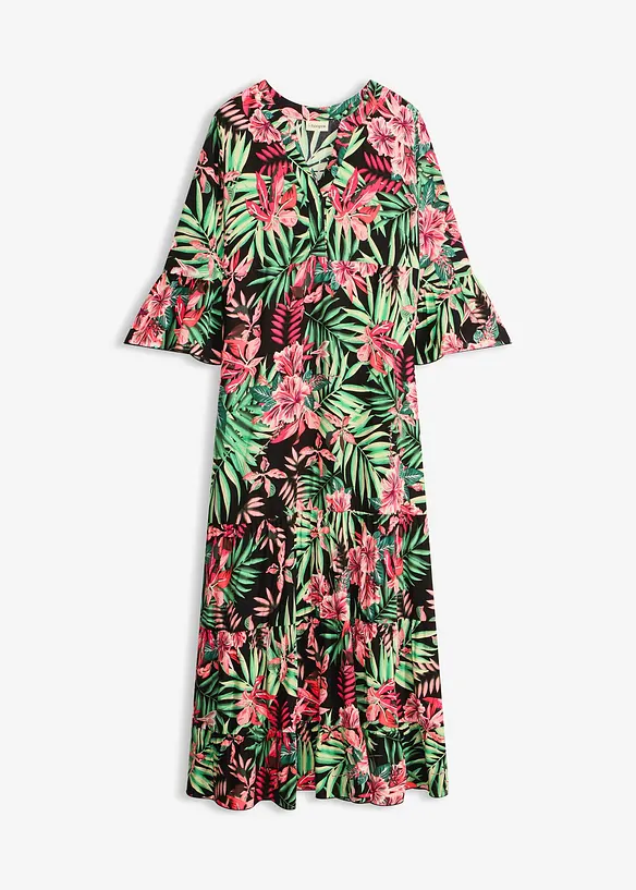 Maxikjole i lett viskose, bonprix