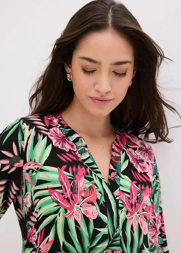 Maxikjole i lett viskose, bonprix