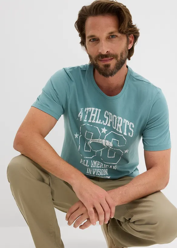 T-skjorte (2-pack) i Regular Fit, bonprix