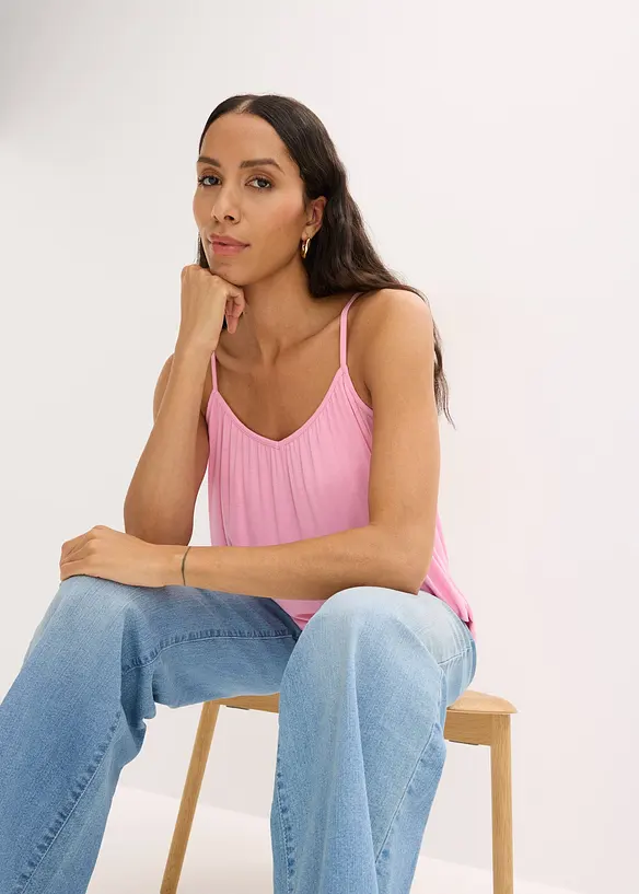 Stroppetopp i lett viskose, bonprix