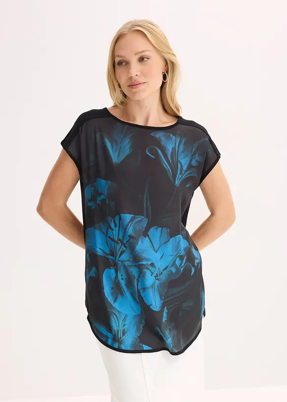 M&oslash;nstret topp i myk viskosemiks, bonprix