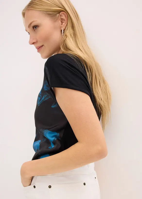 M&oslash;nstret topp i myk viskosemiks, bonprix