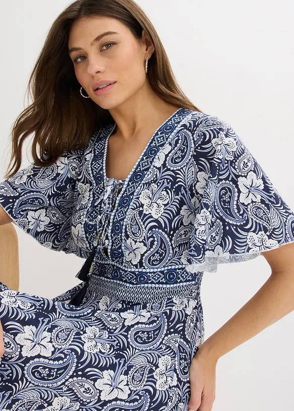 M&oslash;nstret minikjole, bonprix