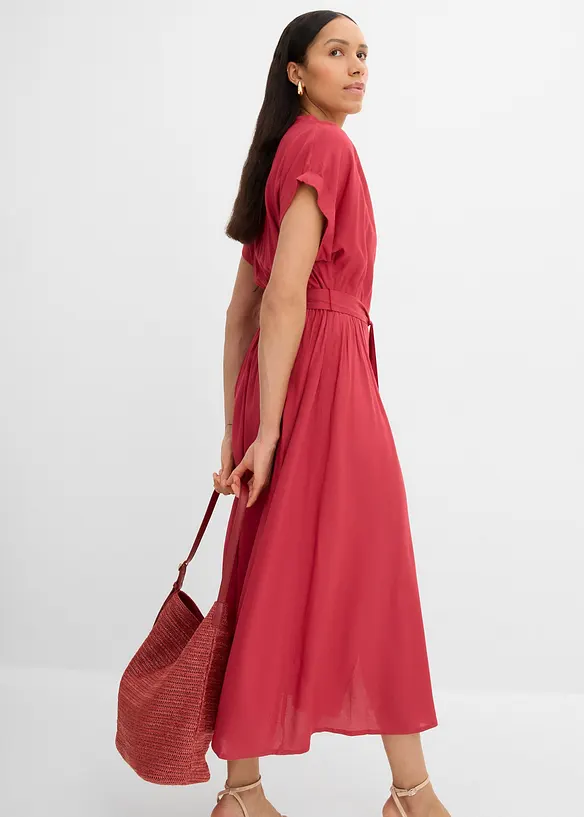 Skjortekjole i lett viskose, bonprix