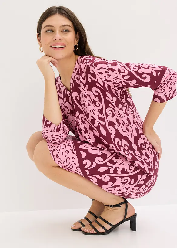 Tunikakjole i lett viskose, bonprix