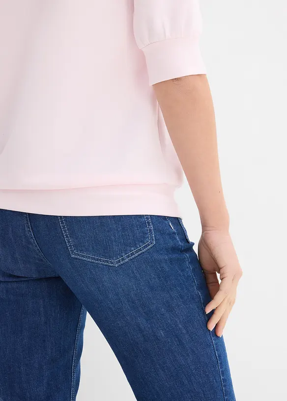 Topp i scuba-materiale og vid modell, bonprix