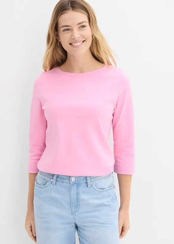 Topp i formstabil, 100% &oslash;kologisk bomull, bonprix