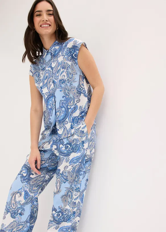 M&oslash;nstret bukse i lett viskose, bonprix