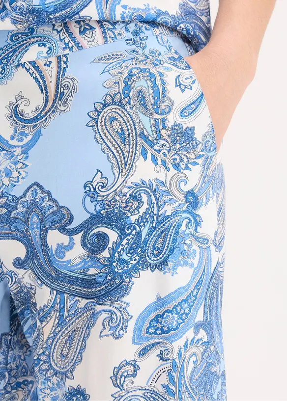 M&oslash;nstret bukse i lett viskose, bonprix