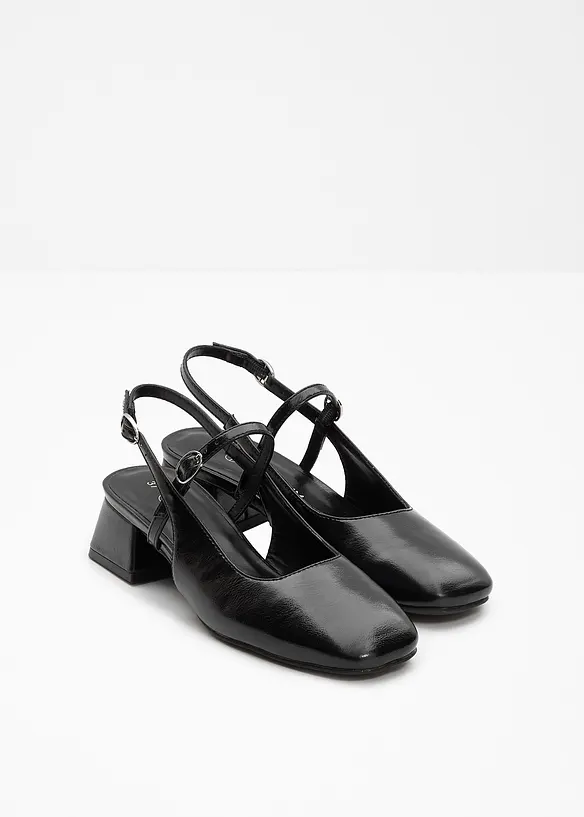 Slingbacks med remmer, bonprix