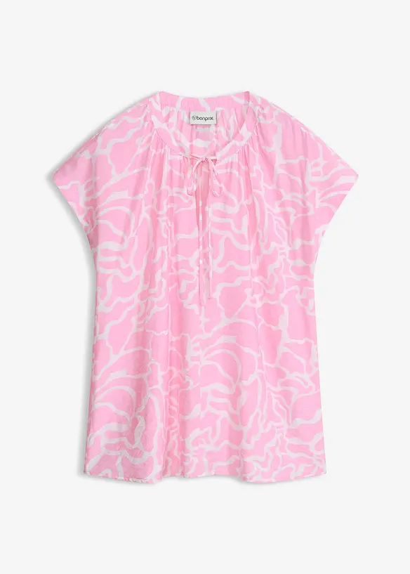 M&oslash;nstret, kortermet bluse, bonprix