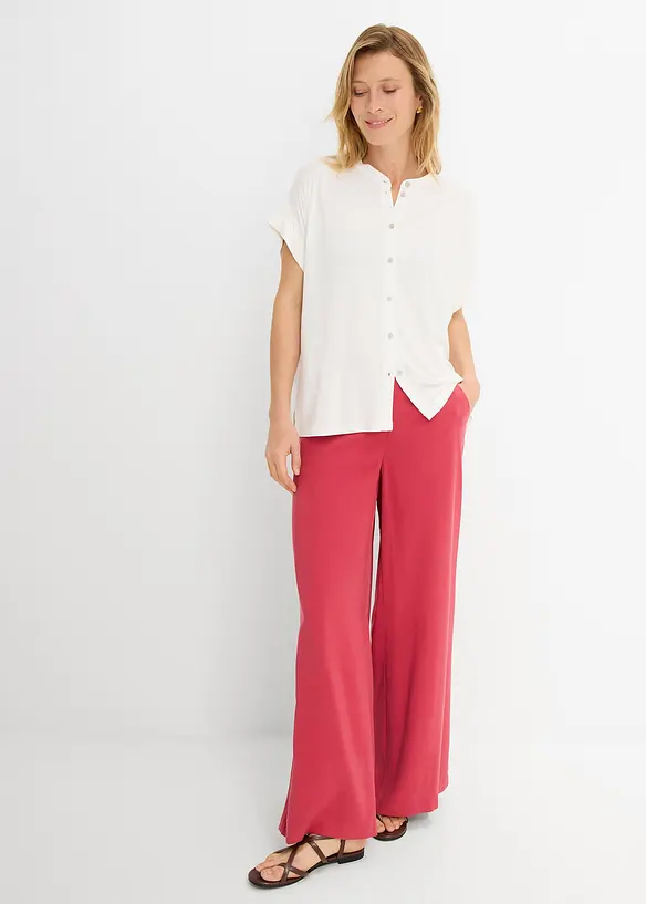 Trikotbluse i myk viskosemiks, bonprix