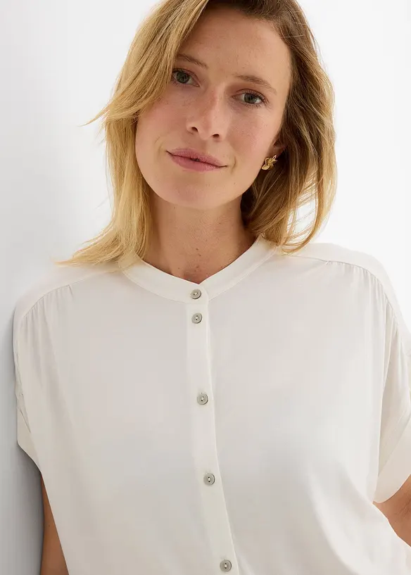 Trikotbluse i myk viskosemiks, bonprix