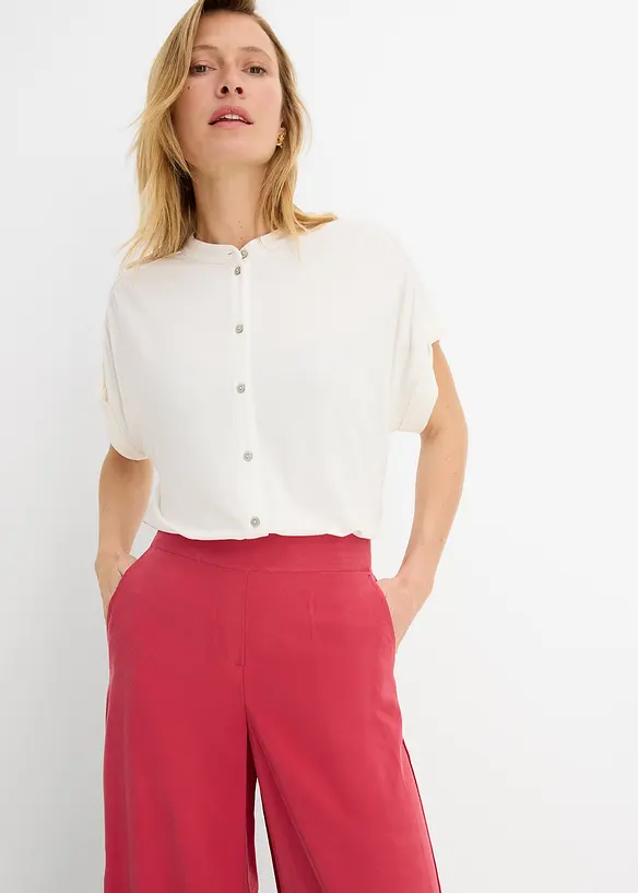 Trikotbluse i myk viskosemiks, bonprix