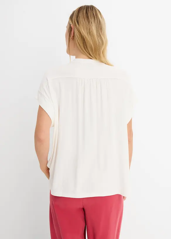 Trikotbluse i myk viskosemiks, bonprix