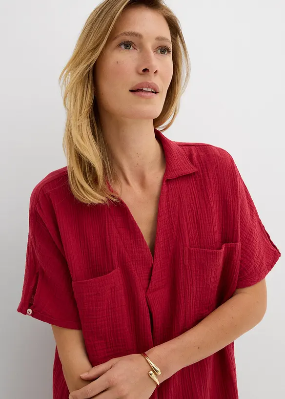 Kaftankjole i myk musselin, bonprix