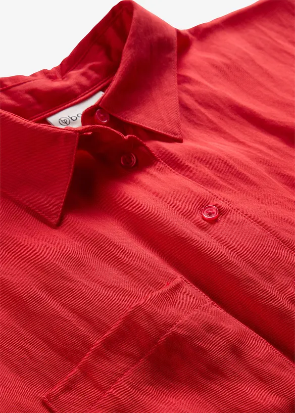 Kortermet bluse i lett materialmiks med lyocell, bonprix