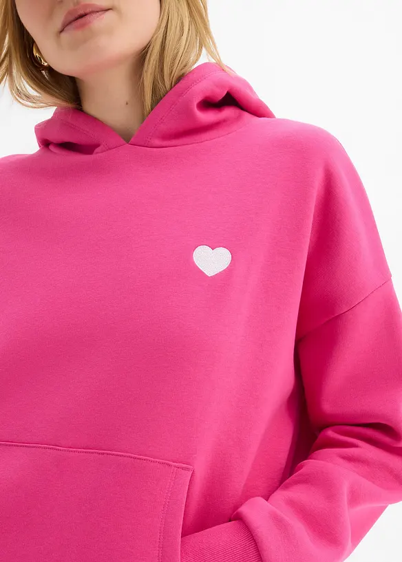 Oversized hettegenser av myk bomullmiks, bonprix