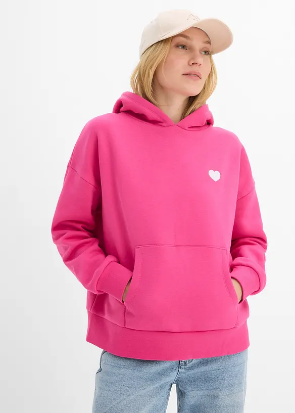 Oversized hettegenser av myk bomullmiks, bonprix