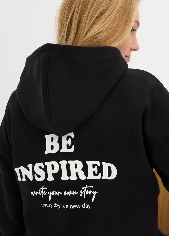 Oversized hettegenser av myk bomullmiks, bonprix