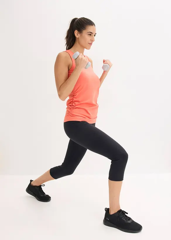 Treningstopp med rynking, hurtigt&oslash;rkende, bonprix