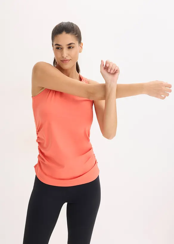 Treningstopp med rynking, hurtigt&oslash;rkende, bonprix