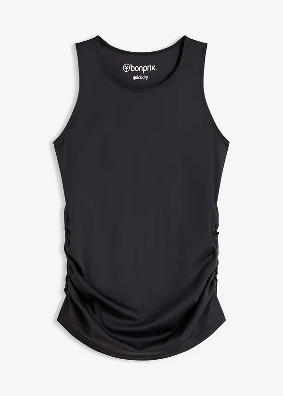 Treningstopp med rynking, hurtigt&oslash;rkende, bonprix