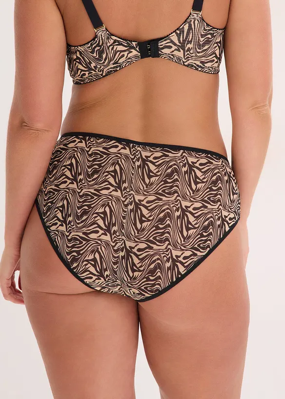 Truse i m&oslash;nstret mesh og med h&oslash;y midje, bonprix