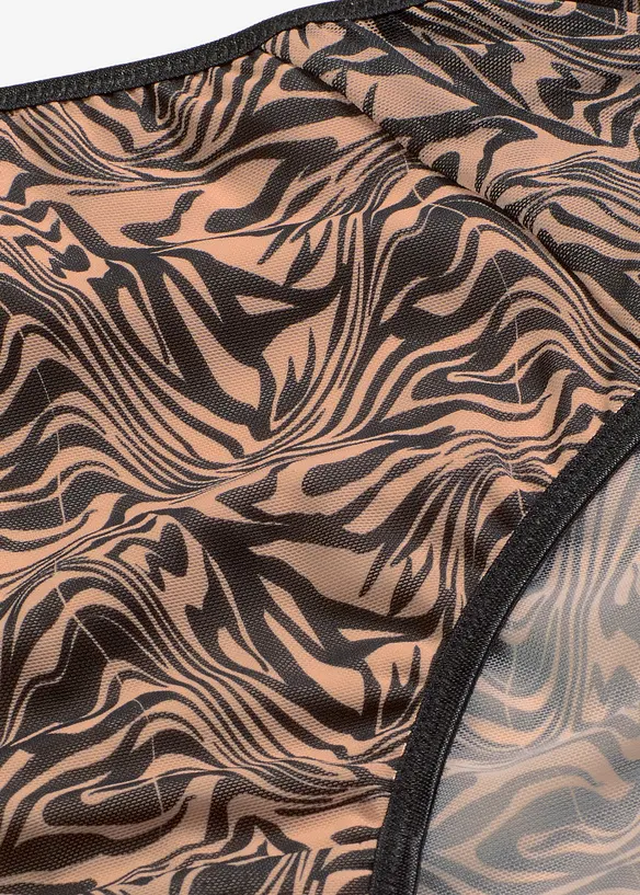 Truse i m&oslash;nstret mesh og med h&oslash;y midje, bonprix