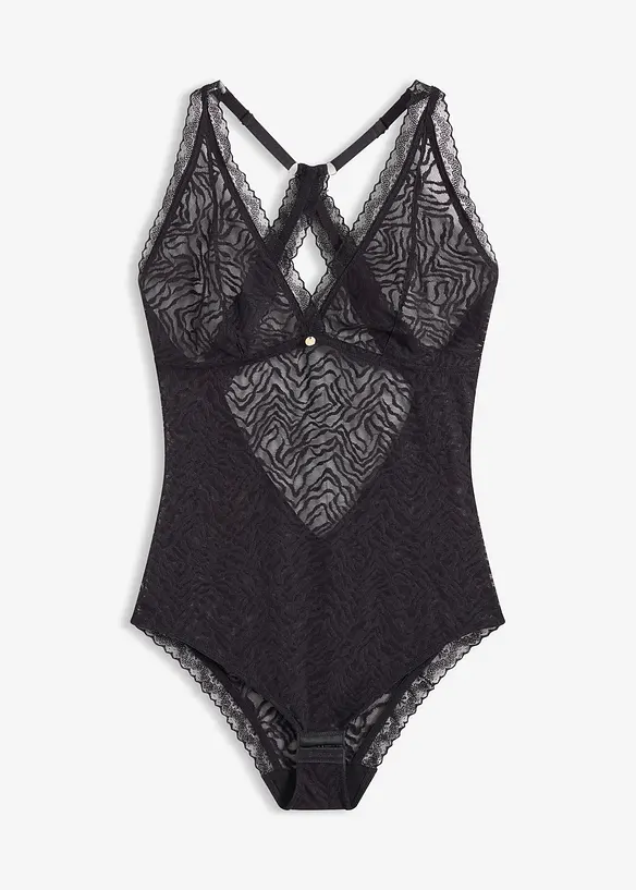 Body uten spiler med nydelige blonder, bonprix