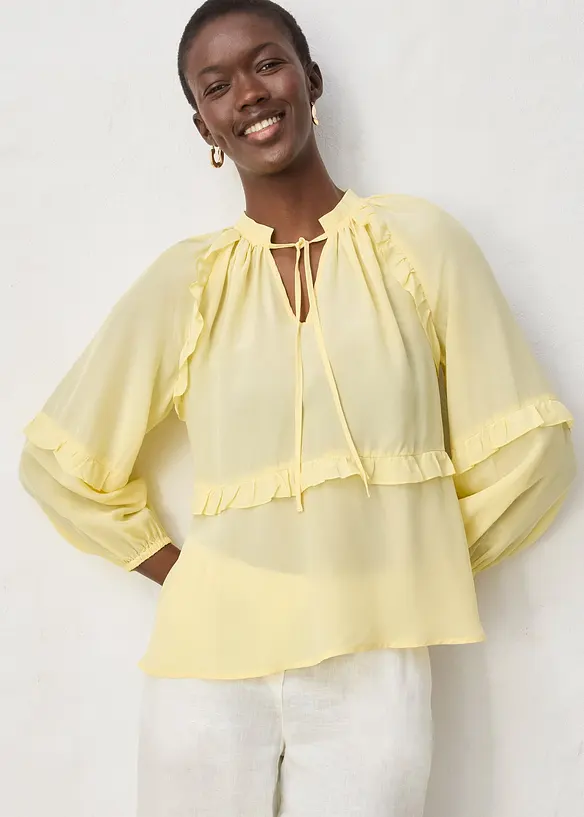 Tunika med silke, bonprix