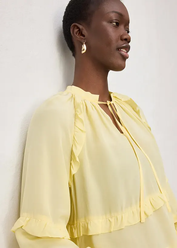 Tunika med silke, bonprix