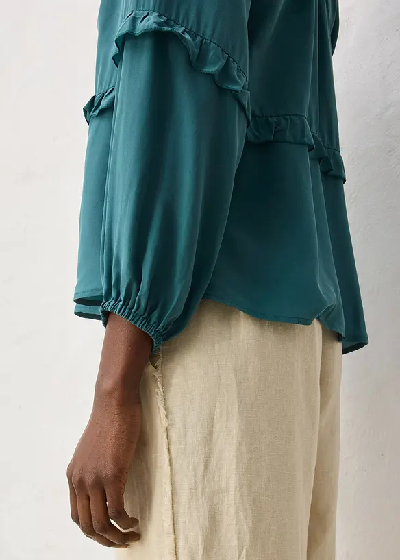 Tunika med silke, bonprix