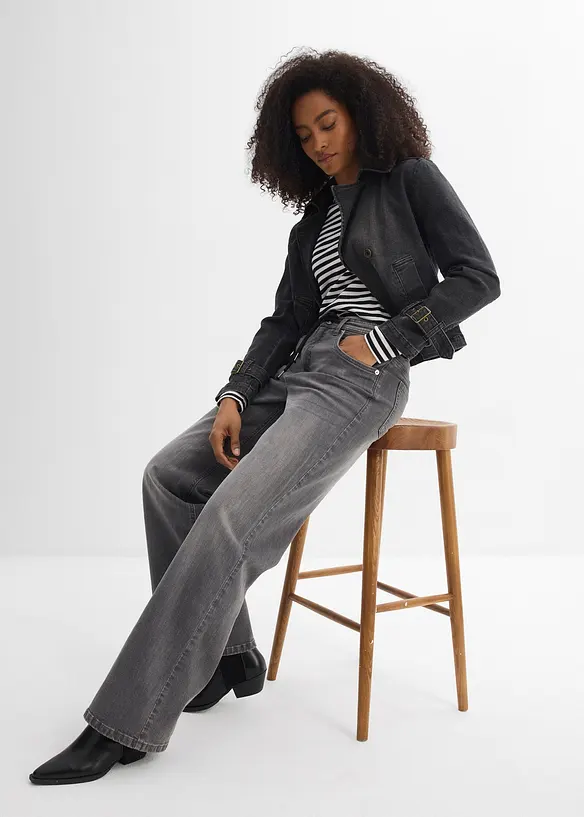 Straight-jeans Loose fit, High Waist, bonprix