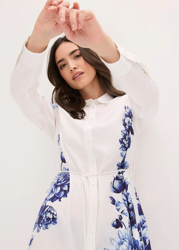 Skjortekjole i lett viskose, bonprix