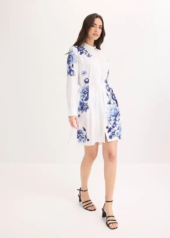 Skjortekjole i lett viskose, bonprix