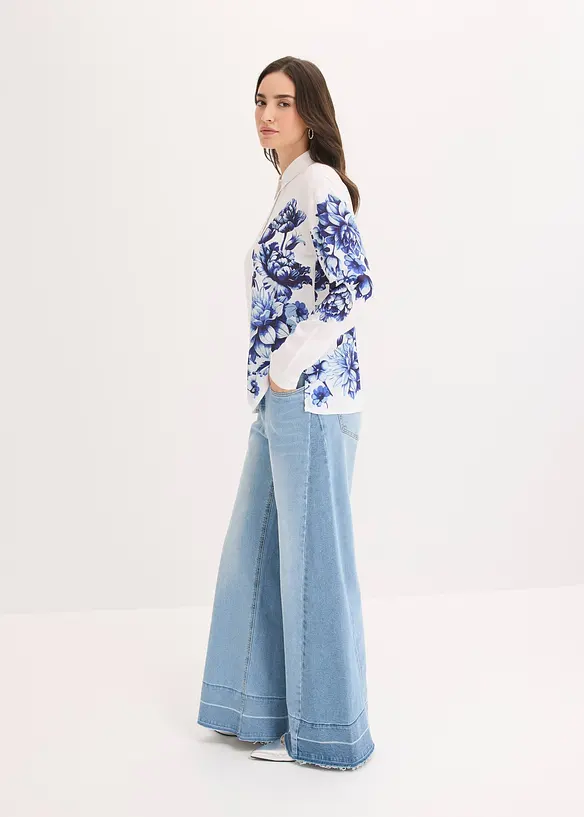 Skjorte i lett viskose, bonprix