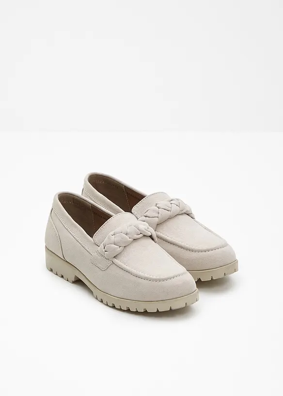 Chunky loafers med flettede detaljer, bonprix