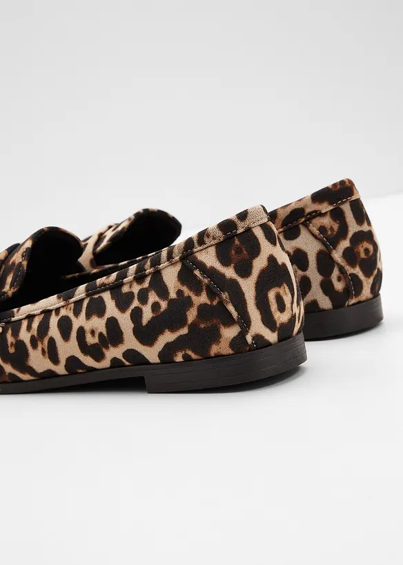 Loafers med animal print, bonprix