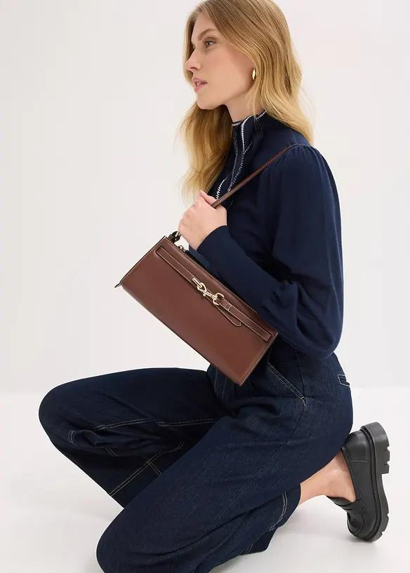 Skulderveske med spennedetalj, bonprix