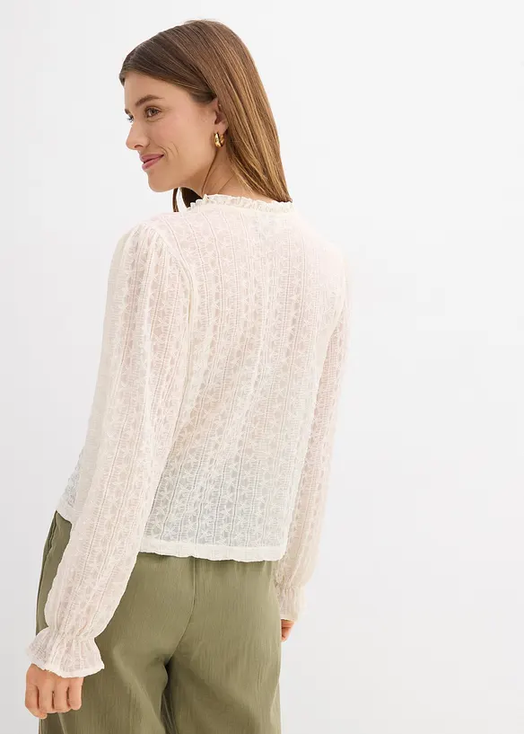 Blondetopp med ballongermer, bonprix