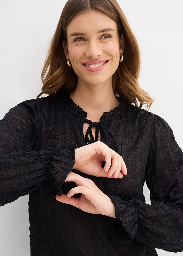 Blondetopp med ballongermer, bonprix