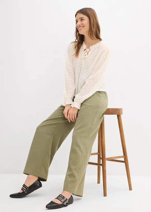 Blondetopp med ballongermer, bonprix