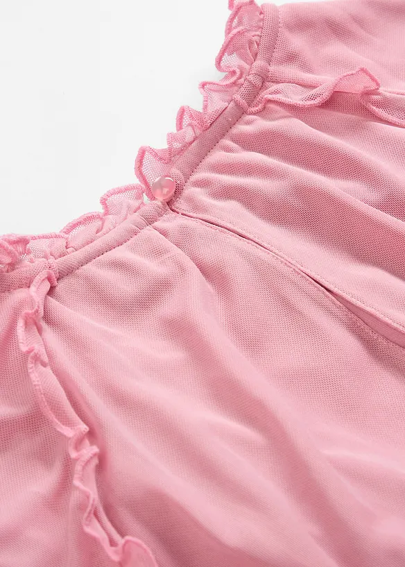 Jerseykjole i tynn mesh, bonprix