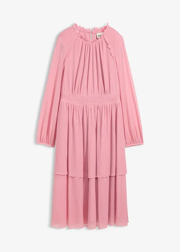 Jerseykjole i tynn mesh, bonprix