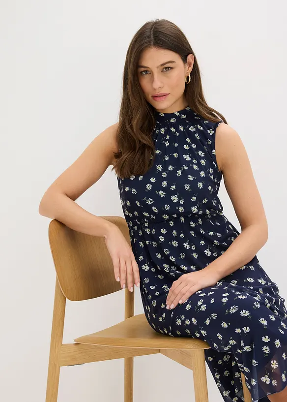 Jerseykjole i fin mesh, bonprix