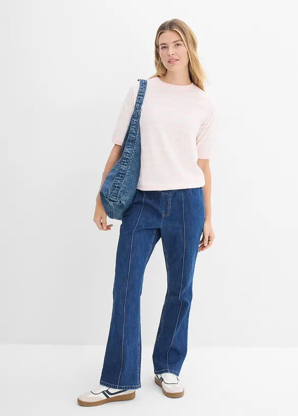 Topp av myk frott&eacute;, bonprix