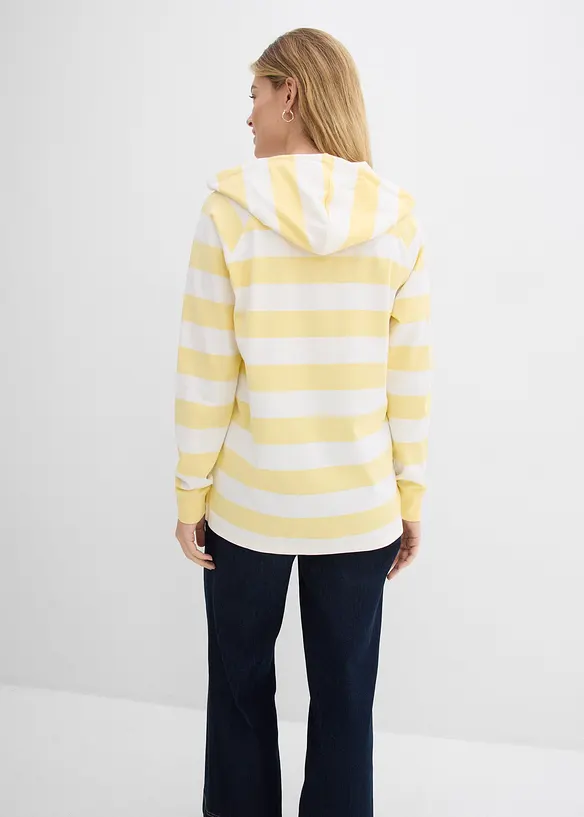 Hettegenser i lett, 100% bomull, bonprix